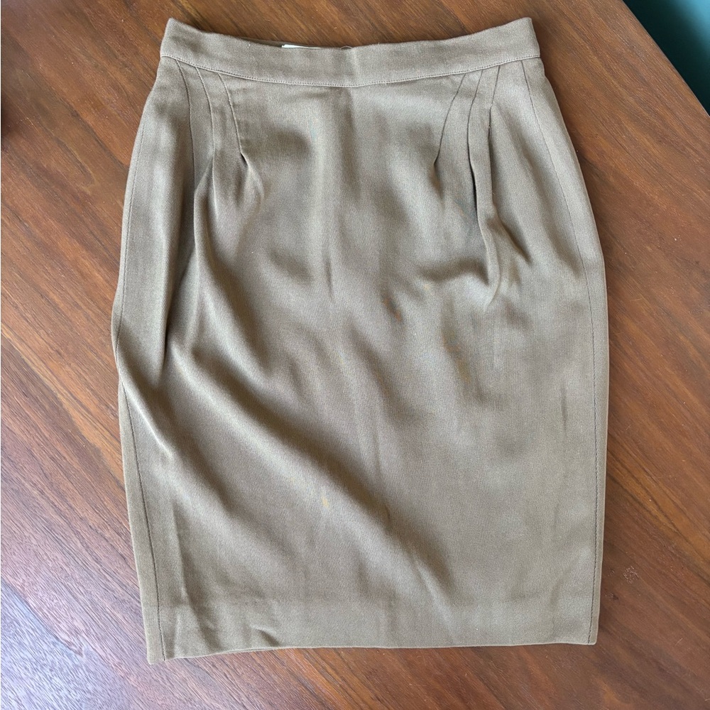 Giorgio Armani Elegant Brown Pencil Skirt